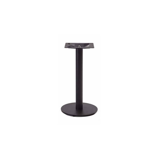 Pedestal Table Base, Steel, Black Double Varnished