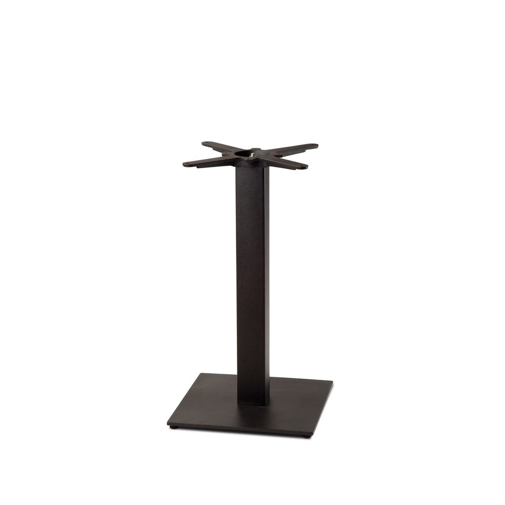 Central Column Table Base, Steel, Black