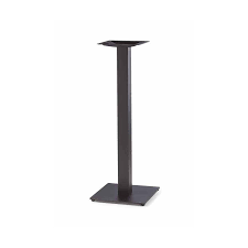 Steel Table Base, Single Pedestal, Black