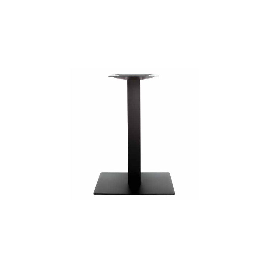 Pedestal Table Base, Steel, Black Double Varnished