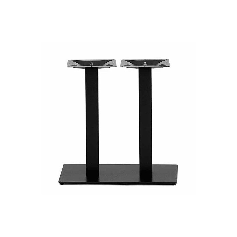 Double Pedestal Table Base, Iron, Black
