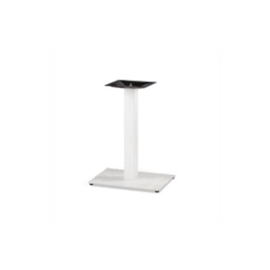 Single-Pedestal Table Base, Steel, White