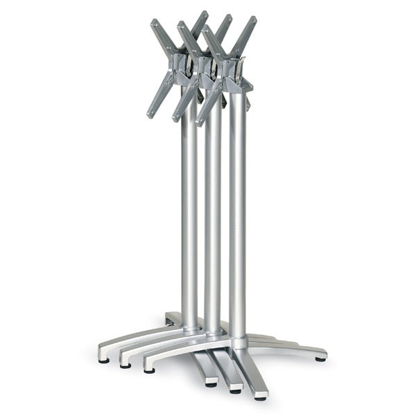 Domino Bar Table Base, Folding, Aluminum