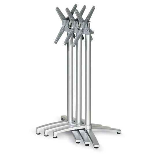 Contral Domino Bar Table Base, Folding, Aluminum