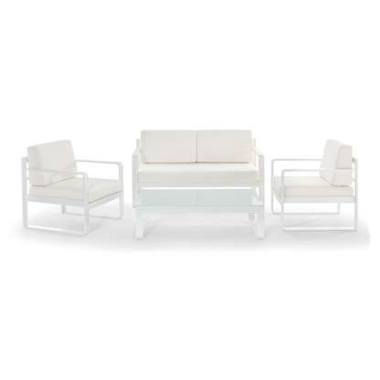 Capri Outdoor Lounge Set, Aluminium, 4-Piece