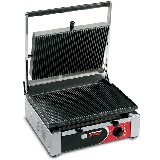 Contact Grill, Ribbed/Smooth Plates, 2.1 kW, 300°C