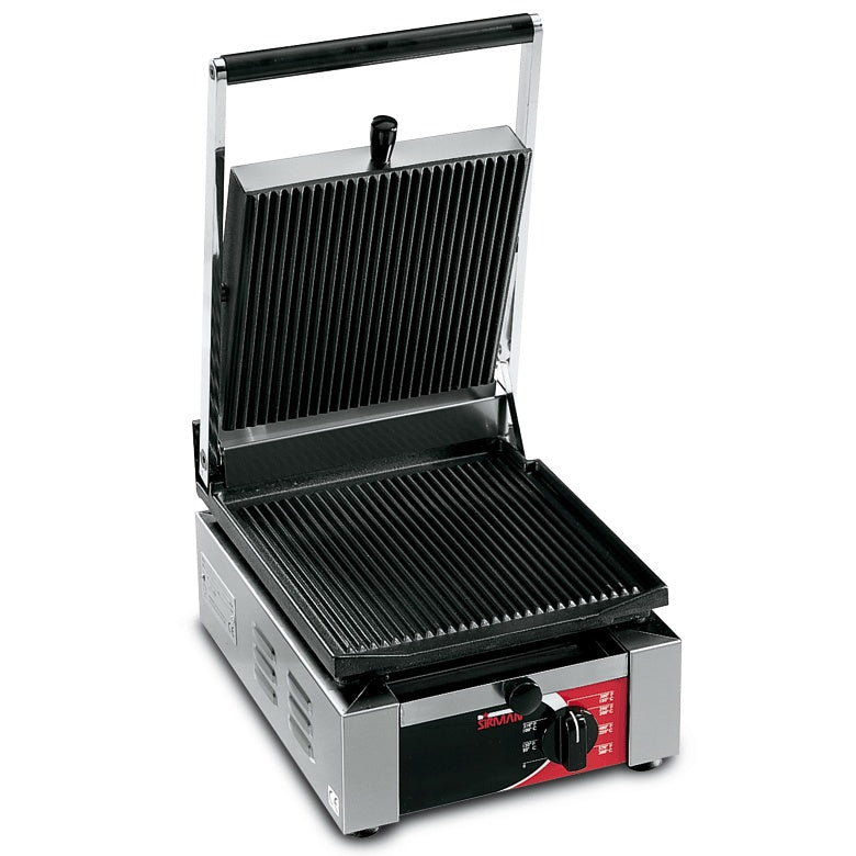 Contact Grill, Grooved/Flat Plates, 1.55 kW, 300°C