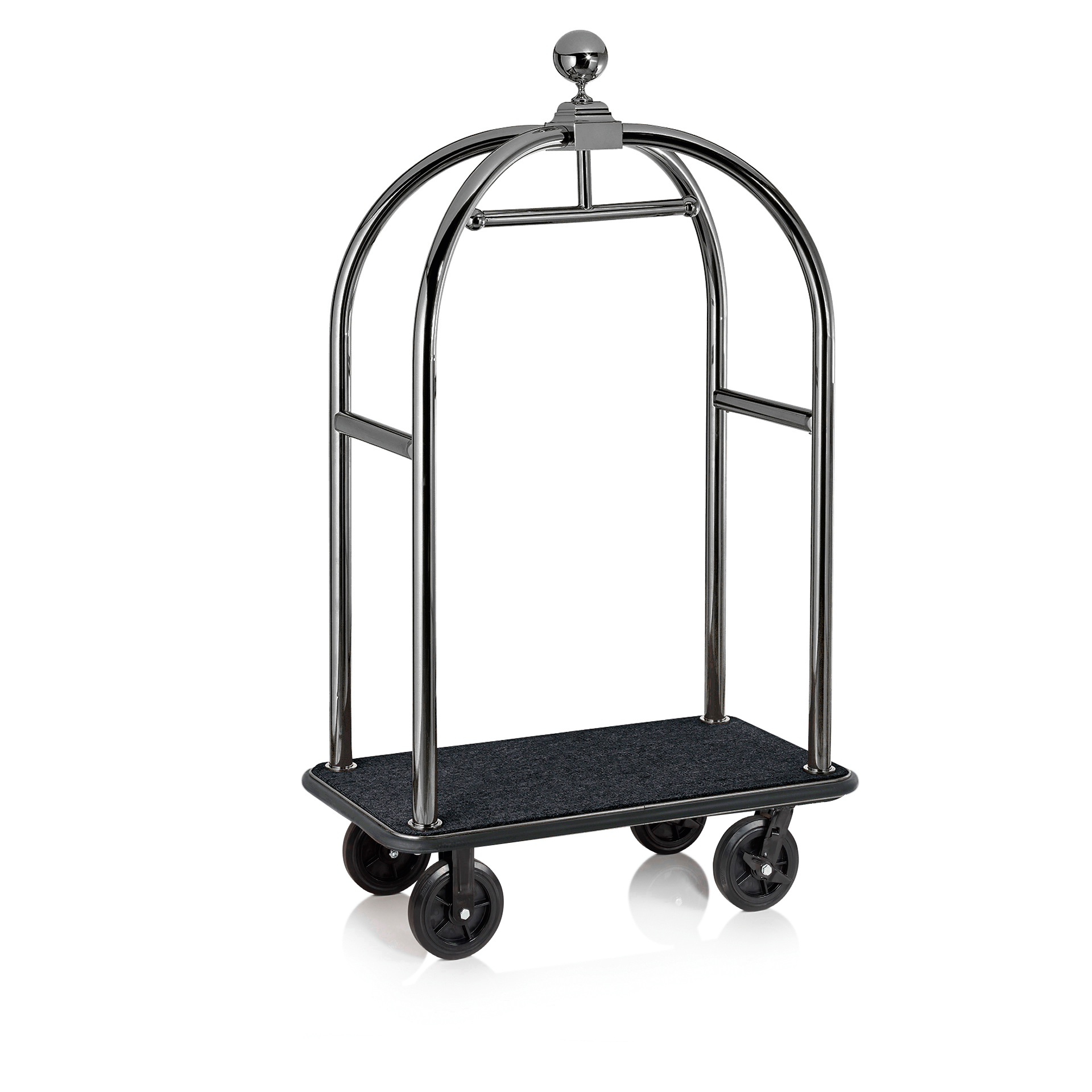 Was Luggage Trolley Drift, Polished Gunmetal, 1130×620×1910 mm
