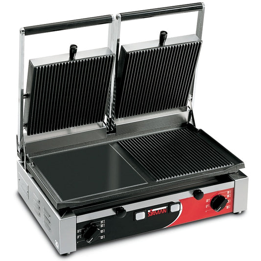 Double Contact Panini Grill, Mixed Plates, 3 kW