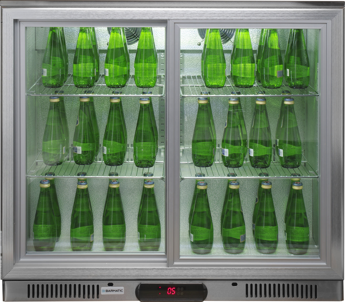 Backbar Cooler, Sliding Glass Doors, 2°C–10°C