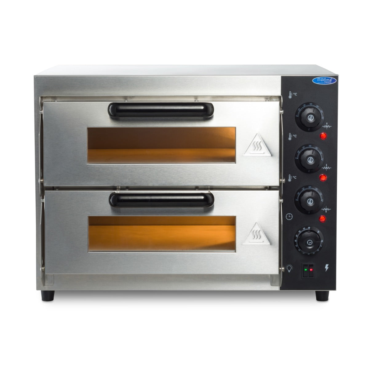 Maxima Compact Pizza Oven, 2 x Ø40 cm, Double Deck, additional view
