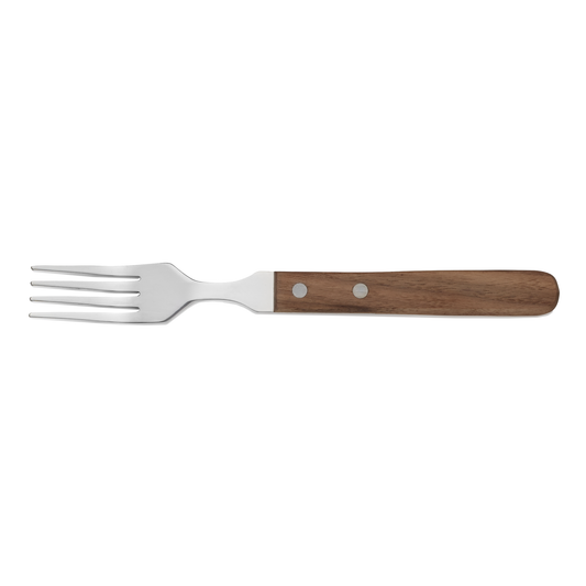 Was Steak Fork Set, Walnut Handle, Set of 6