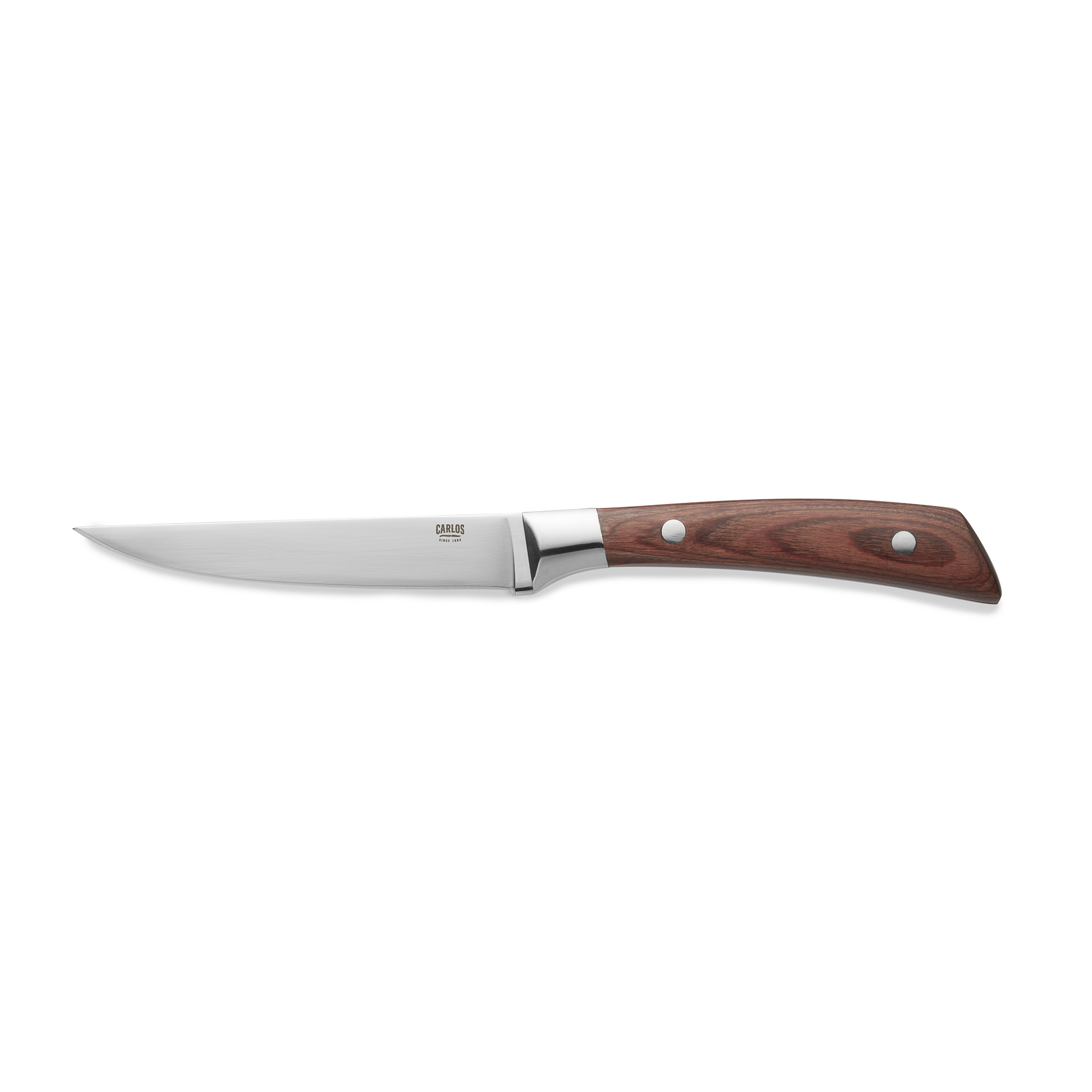 Carlos Steak Knife Set, Red Pakka Wood Handle, 239 mm, Set of 6