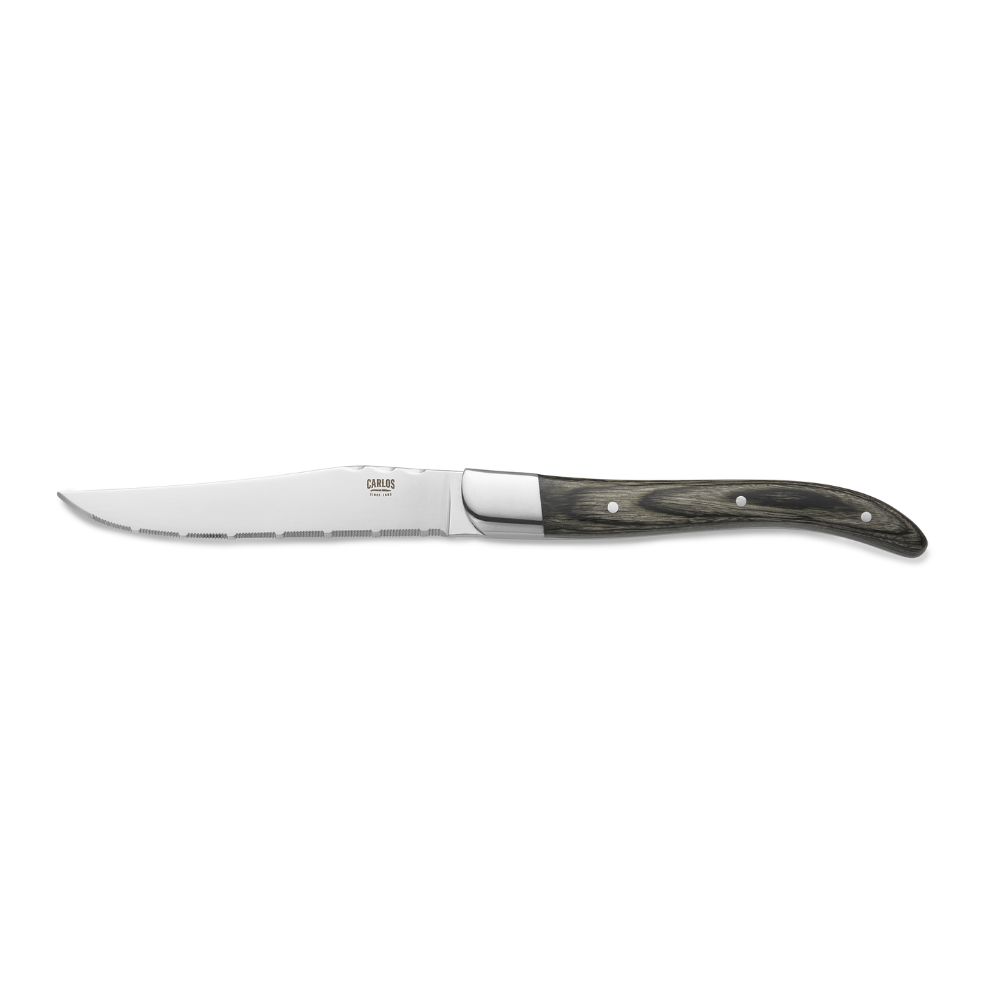 Carlos Steak Knife Set, Grey Pakka Wood Handle, 226 mm, Set of 6