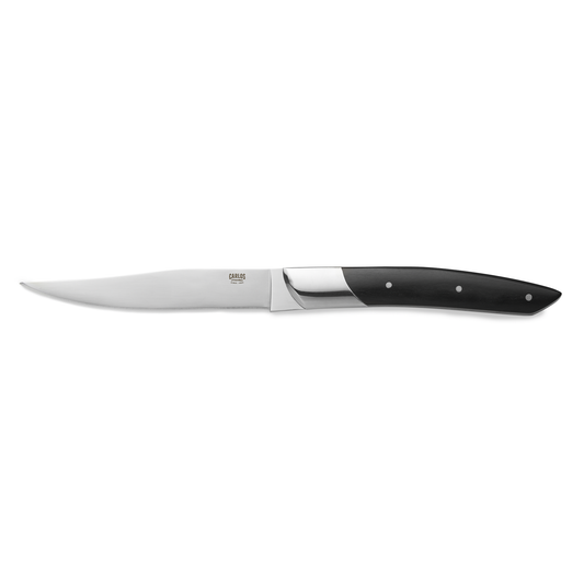 Carlos Steak Knife Set, Black Sandalwood Handle, 242 mm, Set of 6