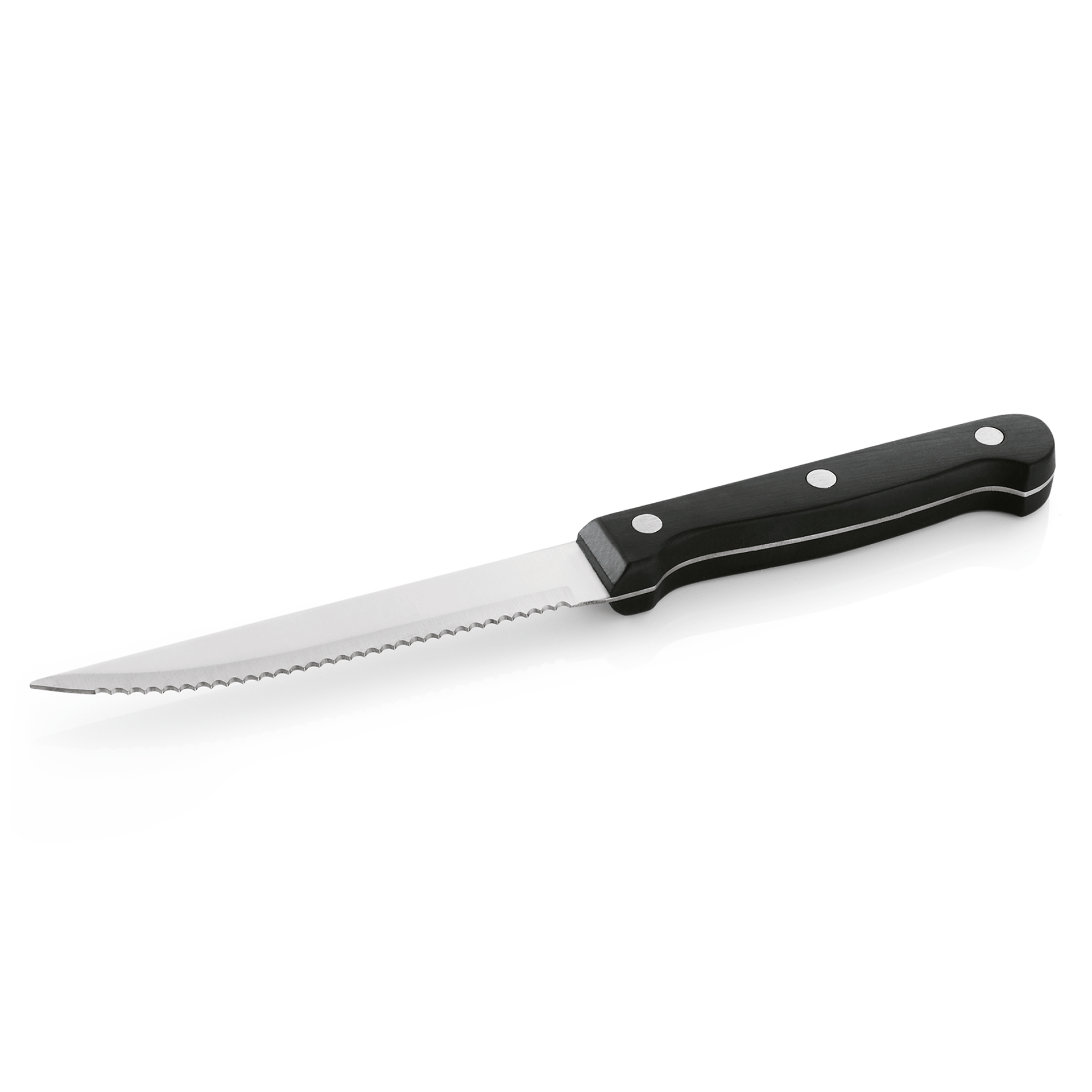 Was Steak & Pizza Knife Set, Plastic Handle, Set of 12