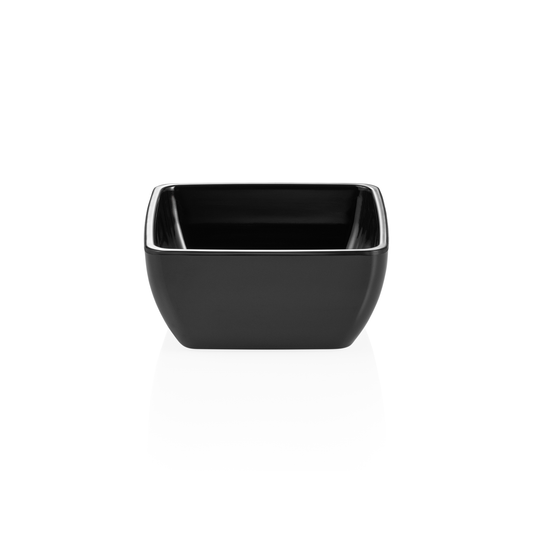 Day & Night Melamine Bowl, 129 × 129 mm, Black