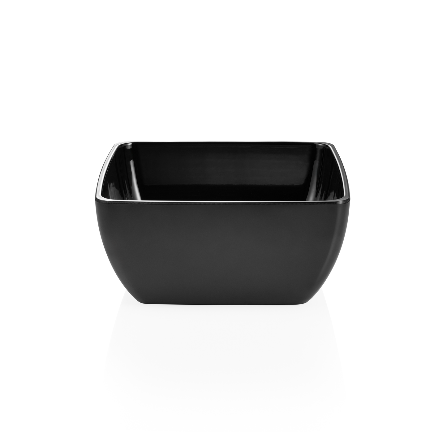 Day & Night Melamine Bowl, 192 × 192 mm, Black