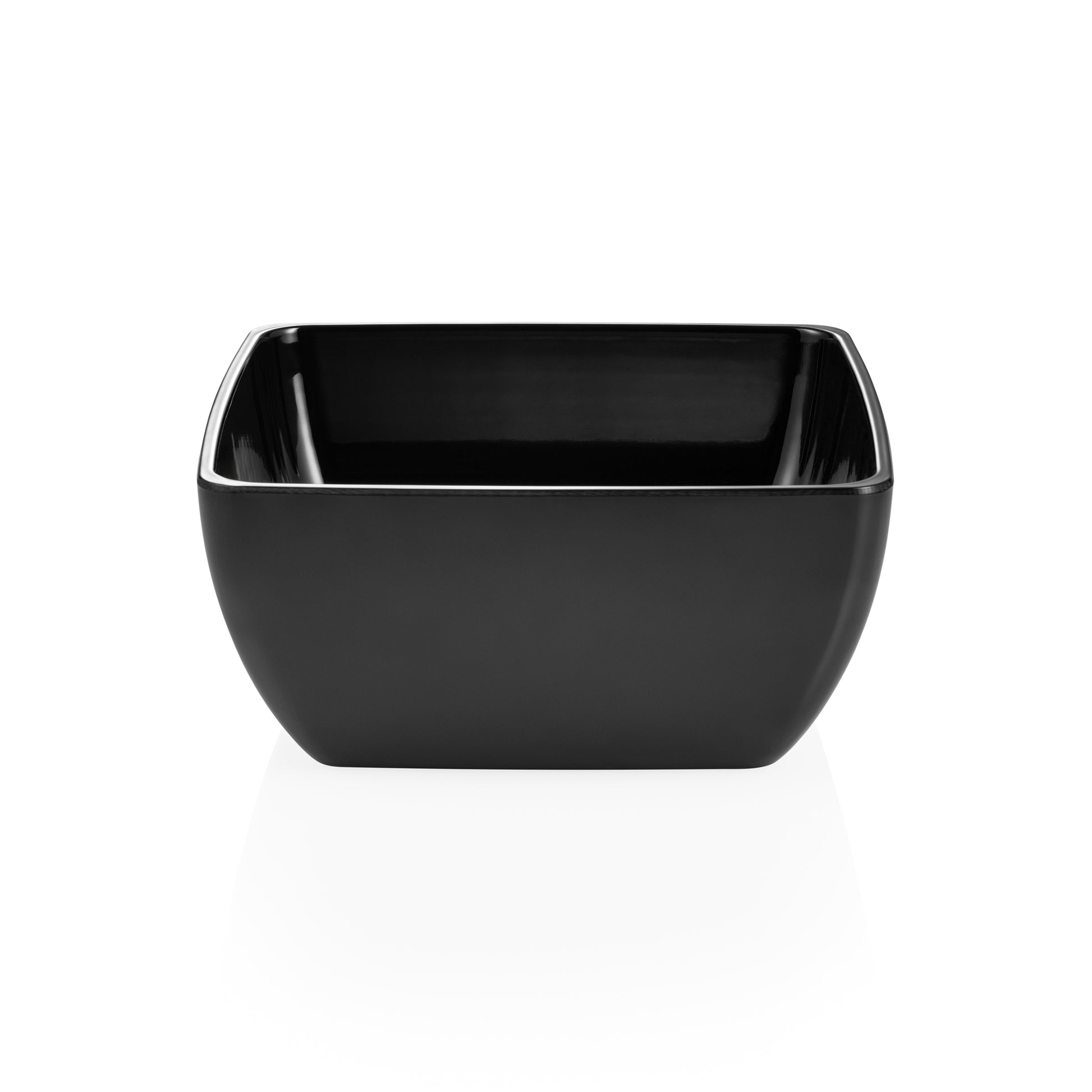 Day & Night Melamine Bowl, 255 × 255 mm, Black