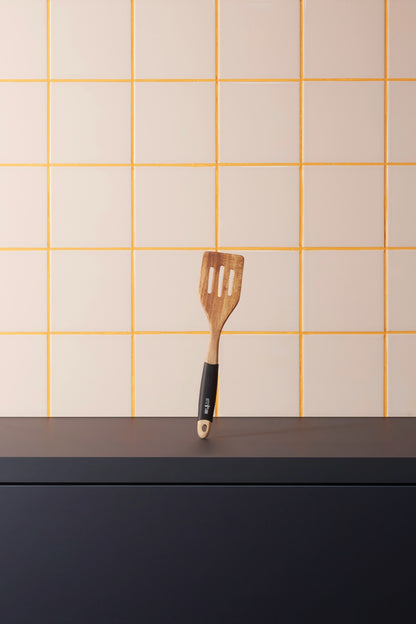 Let's Cook Slotted Wood Turner, 340 x 93 mm