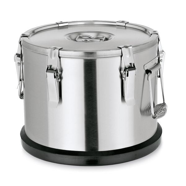 Insulated Food Transport Can, 25 L, Stainless Steel