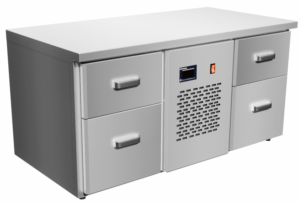 Undercounter Freezing Table, 2 Doors, -20/-10°C