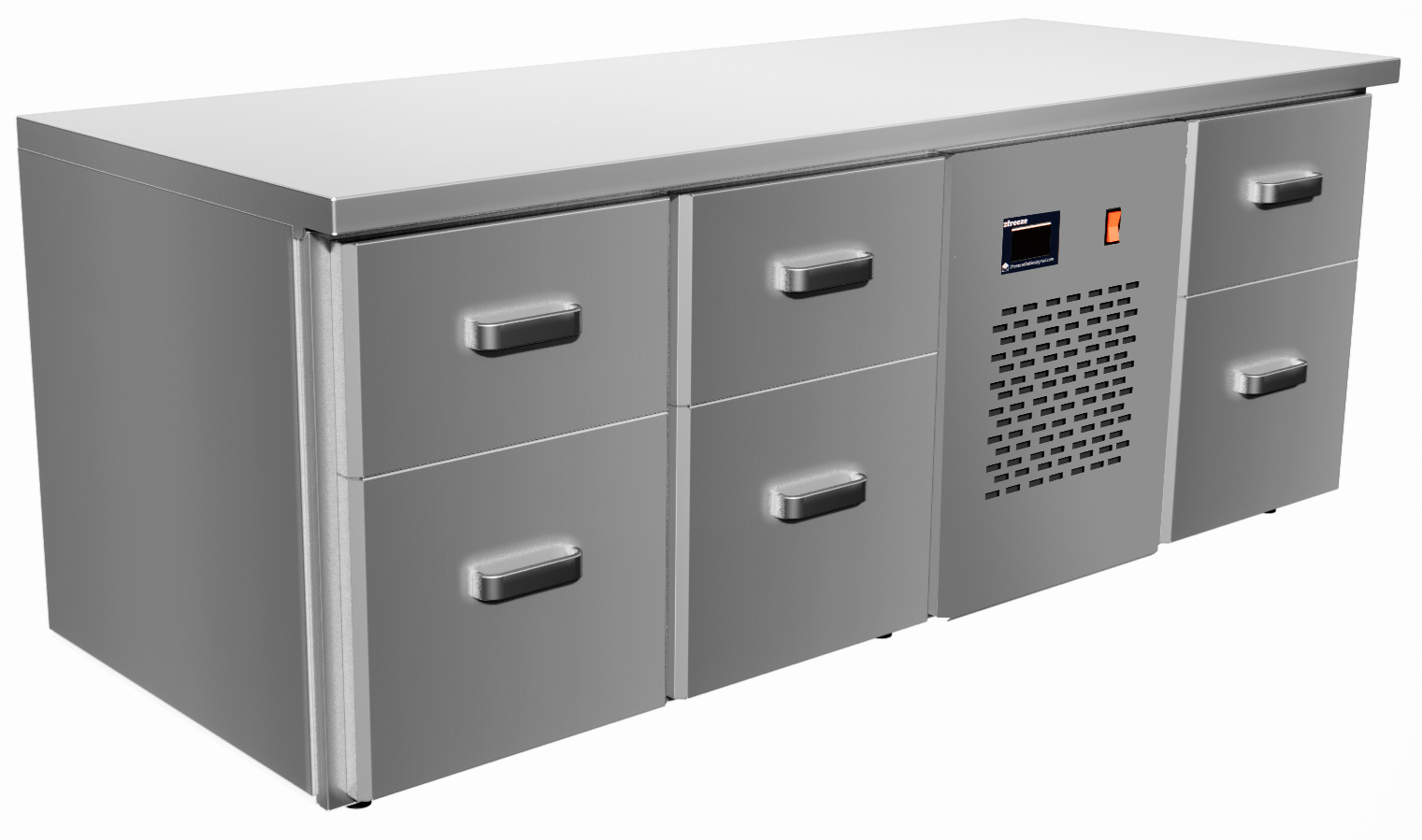Low Freezing Table, 2 Doors & 2 Drawers, -20/-10°C