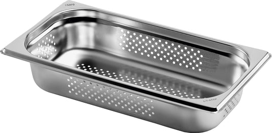 Saro 1/3 GN container, stainless steel, perforated