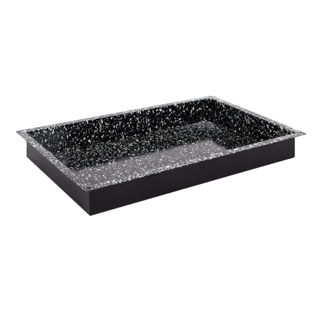 Was Enamelled GN 1/1 Baking Tray, 65 mm Deep