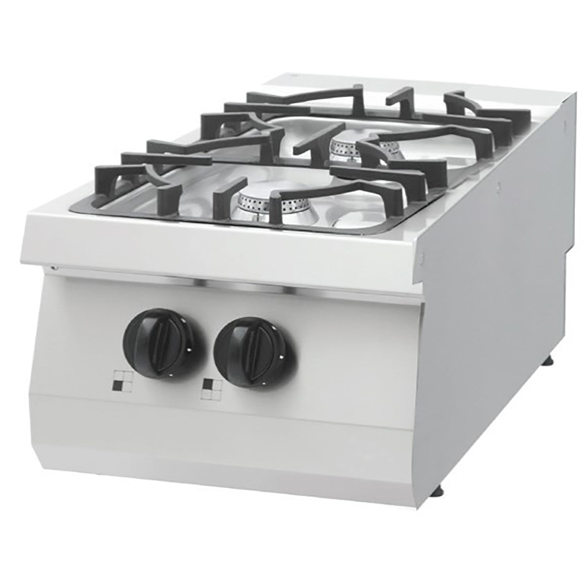 Maxima Heavy Duty Gas Cooker, 2 Burners, 70 cm Deep, 12 kW, product photo