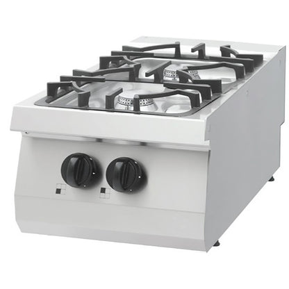 Maxima Heavy Duty Gas Cooker, 2 Burners, 70 cm Deep, 12 kW, product photo