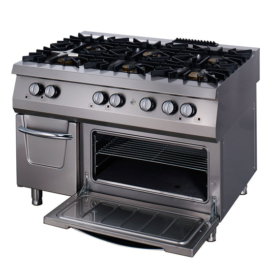 Maxima Premium Stove, 6 Gas Burners, Gas Oven, 56 kW, product photo