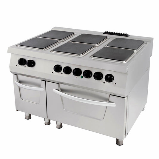 Maxima Premium Stove, 6 Electric Burners, Oven, 30 kW, product photo