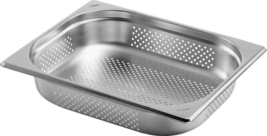 Saro 1/2 GN container, stainless steel, perforated