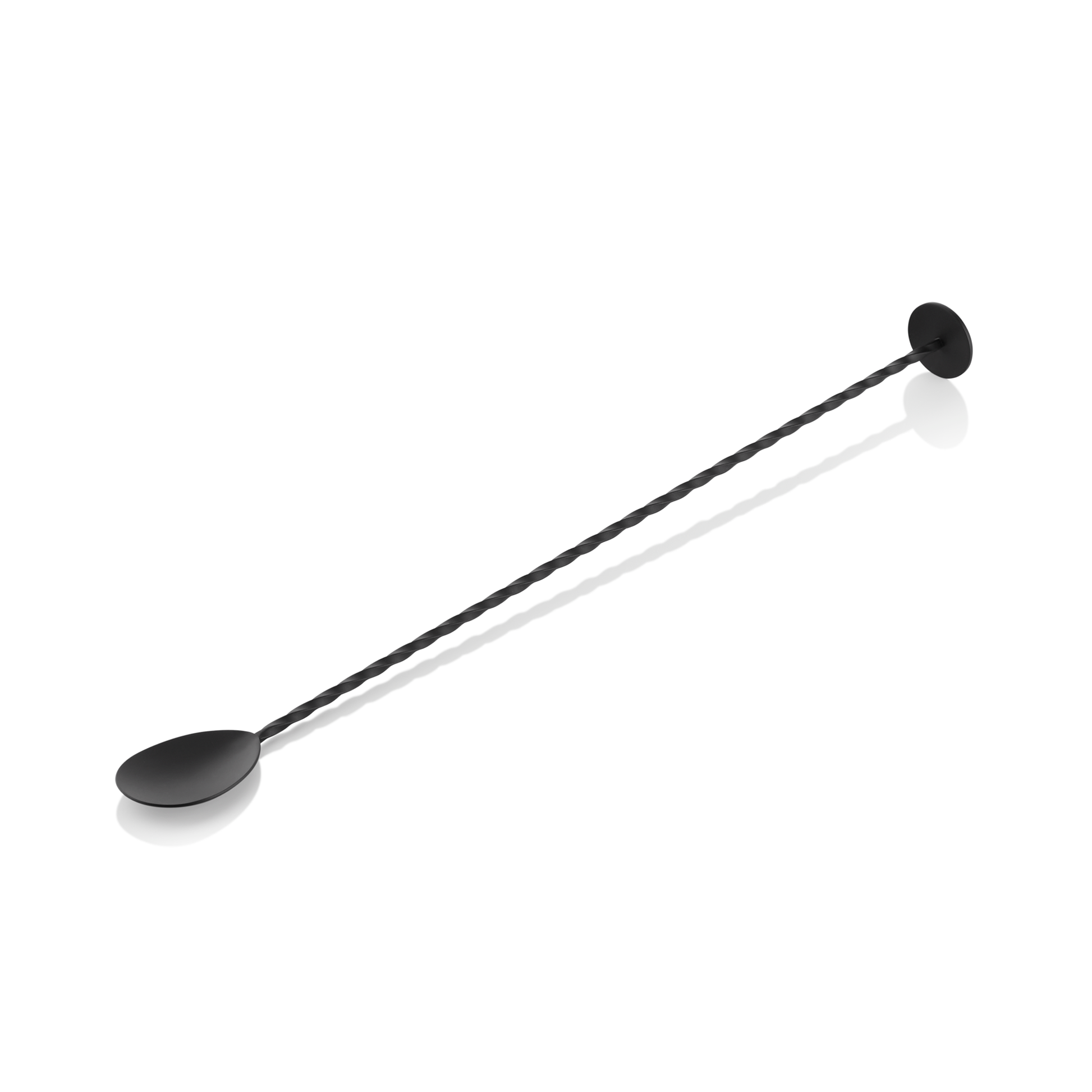Nocturn Bar Spoon Twisted, Matt Black, 335 mm