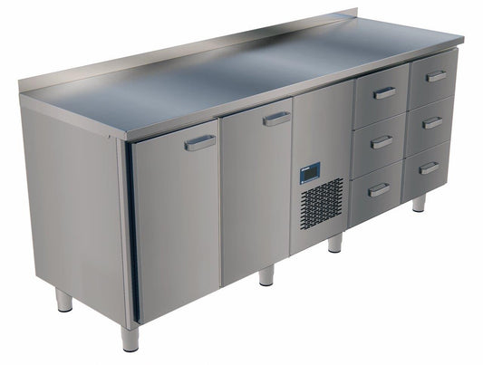 Refrigerated Prep Table, 2060mm, +2/+6°C, 2 Doors