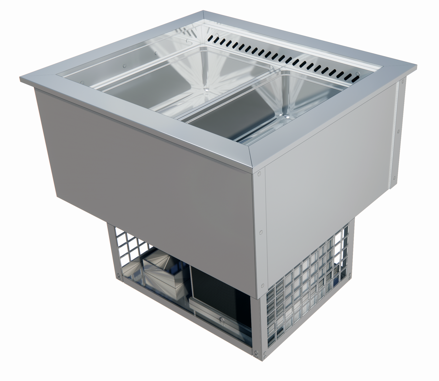 Drop-In Refrigerated Basin, 2x GN 1/1, +2/+6°C
