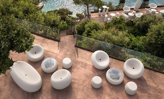 PLUST Collection Boom Outdoor Armchair, Rotomoulded PE, 98×95×69 cm