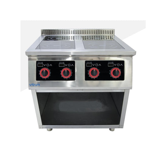 Floor Induction Range, 4 Burners, 16 kW, 400 V