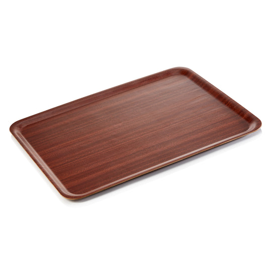 Was Non-Slip Wood-Look MDF Tray, 600 x 454 mm