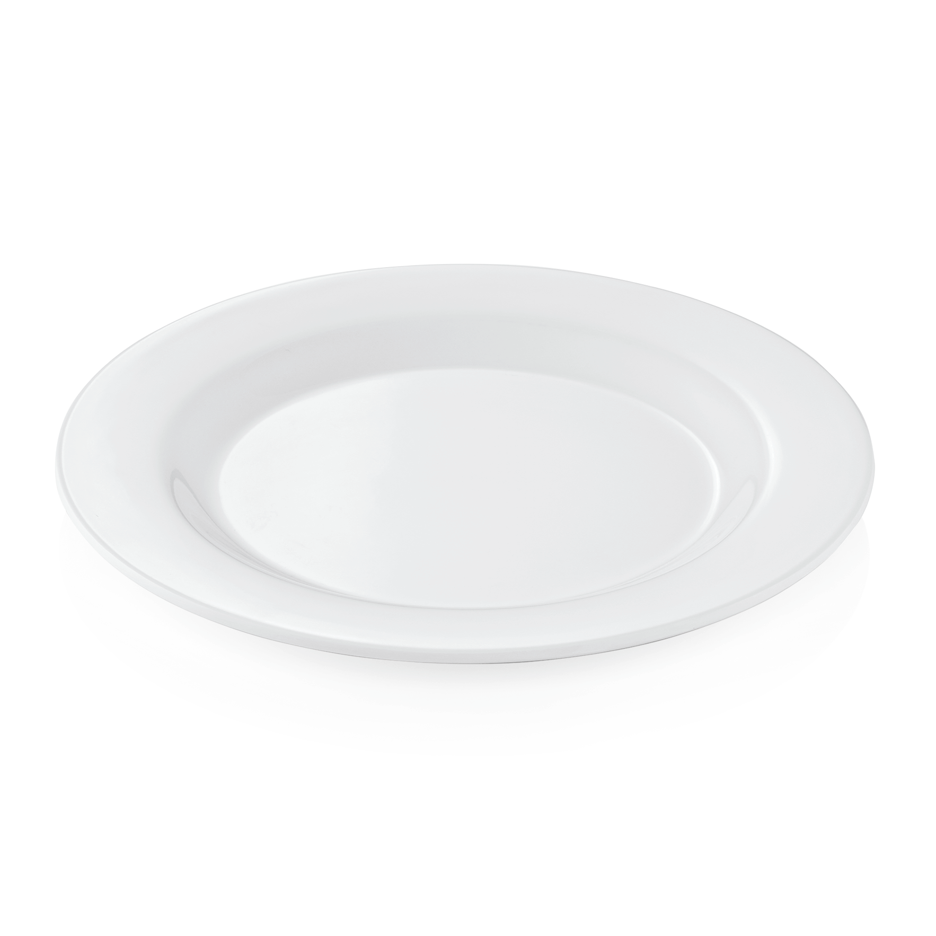 Was Melamine Flat Plate, Ø200 mm, White, Set of 12