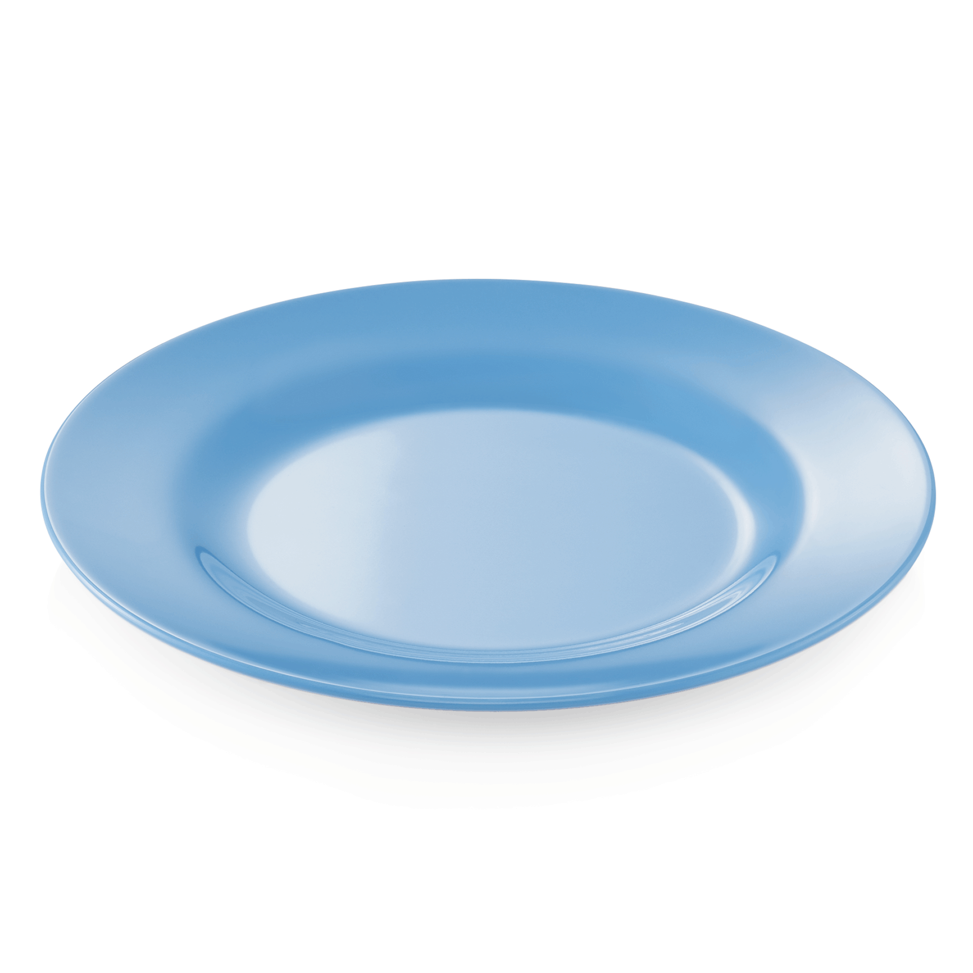 Was Melamine Flat Plate, Ø200 mm, Blue, Set of 12