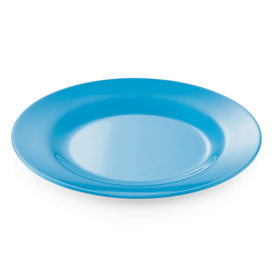 Was Melamine Flat Plate, Ø200 mm, Blue, Set of 12