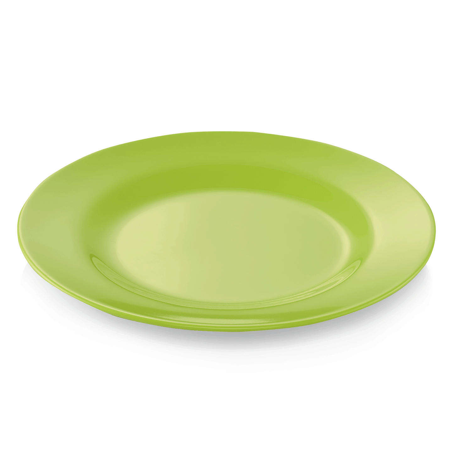 Was Melamine Flat Plate, Ø200 mm, Apple Green, Set of 12