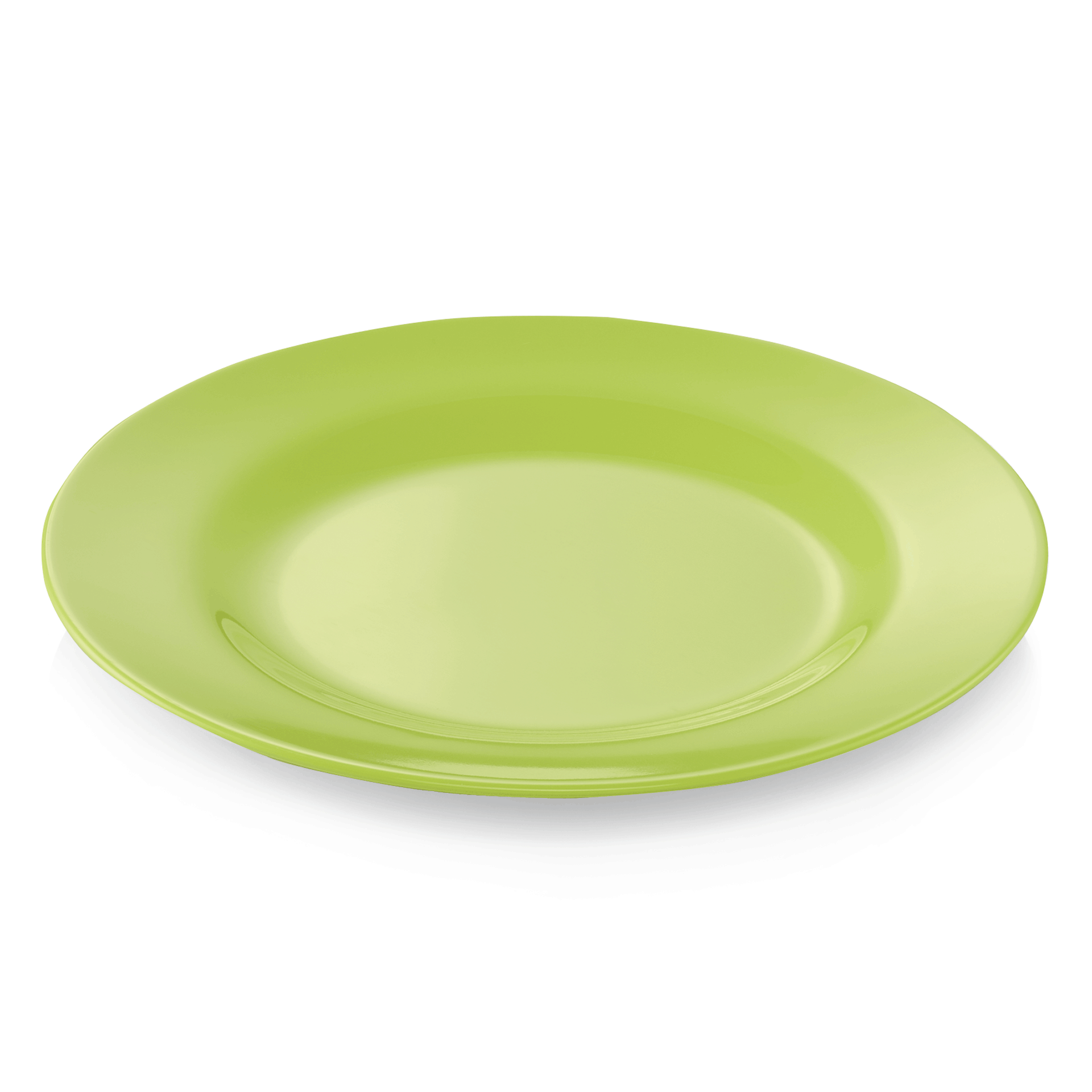 Was Melamine Flat Plate, Ø200 mm, Apple Green, Set of 12