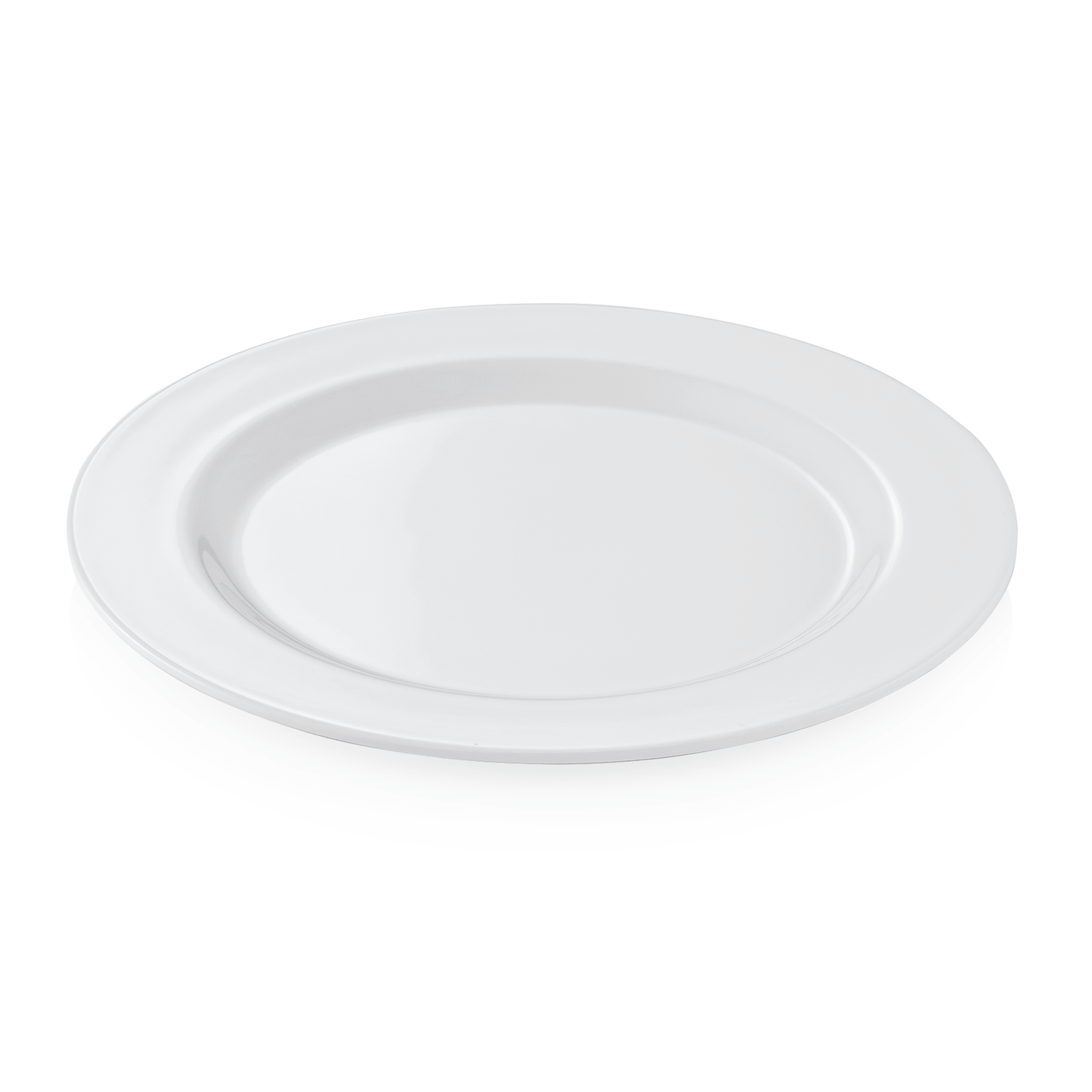 Was Melamine Flat Plate, Ø230 mm, White, Set of 12
