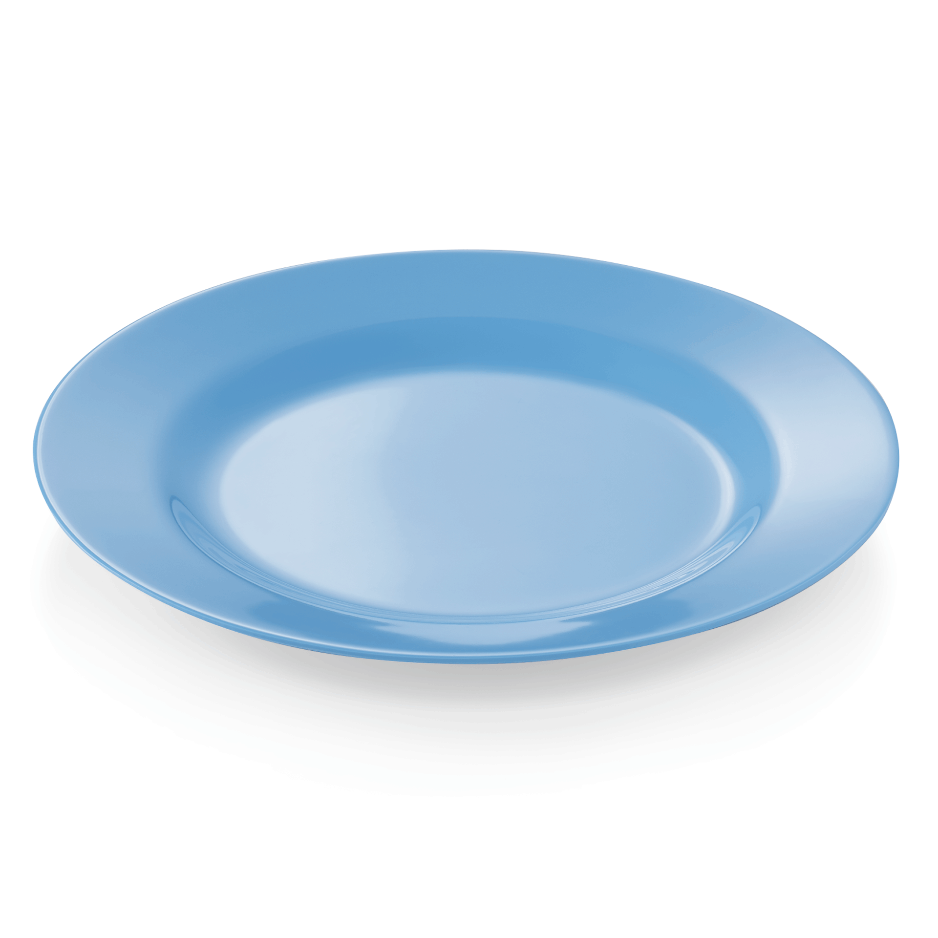 Was Melamine Flat Plate, Ø230 mm, Blue, Set of 12