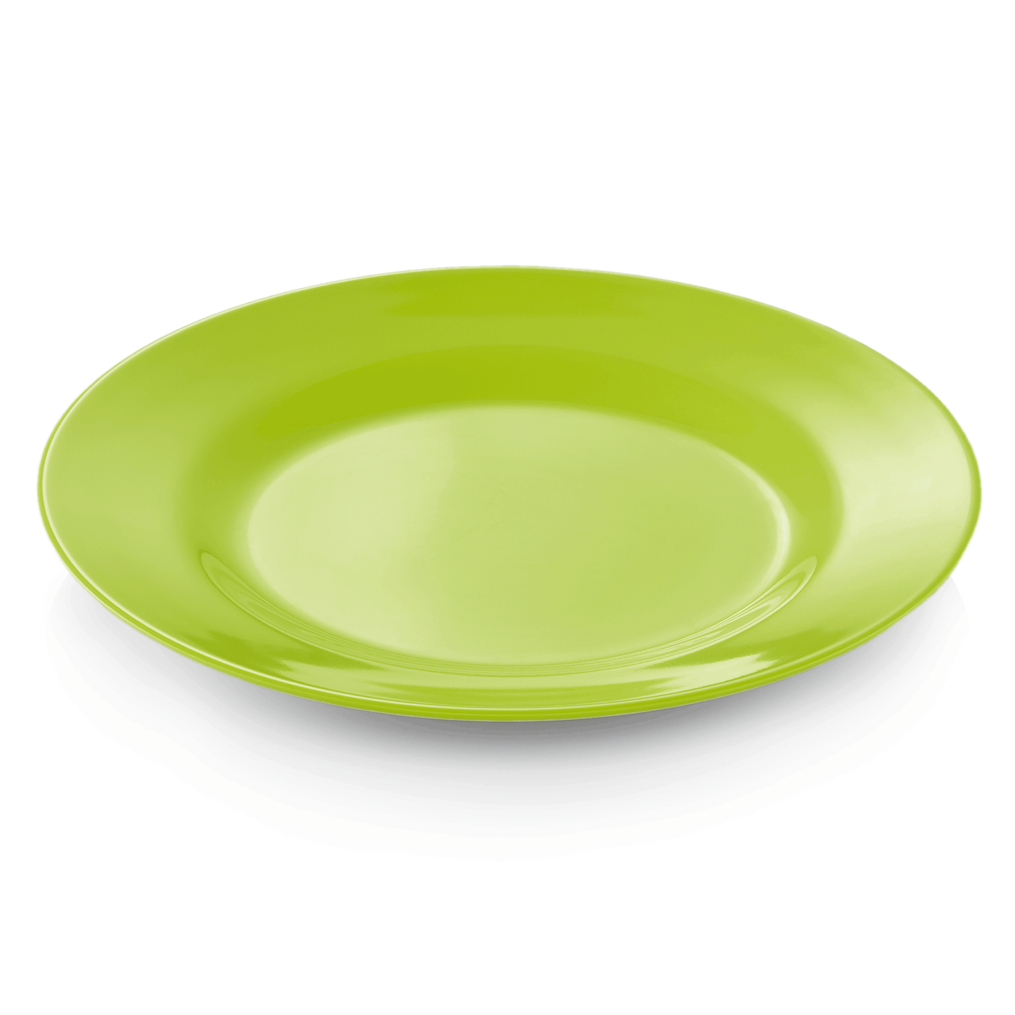 Was Melamine Flat Plate, Ø230 mm, Apple Green, Set of 12