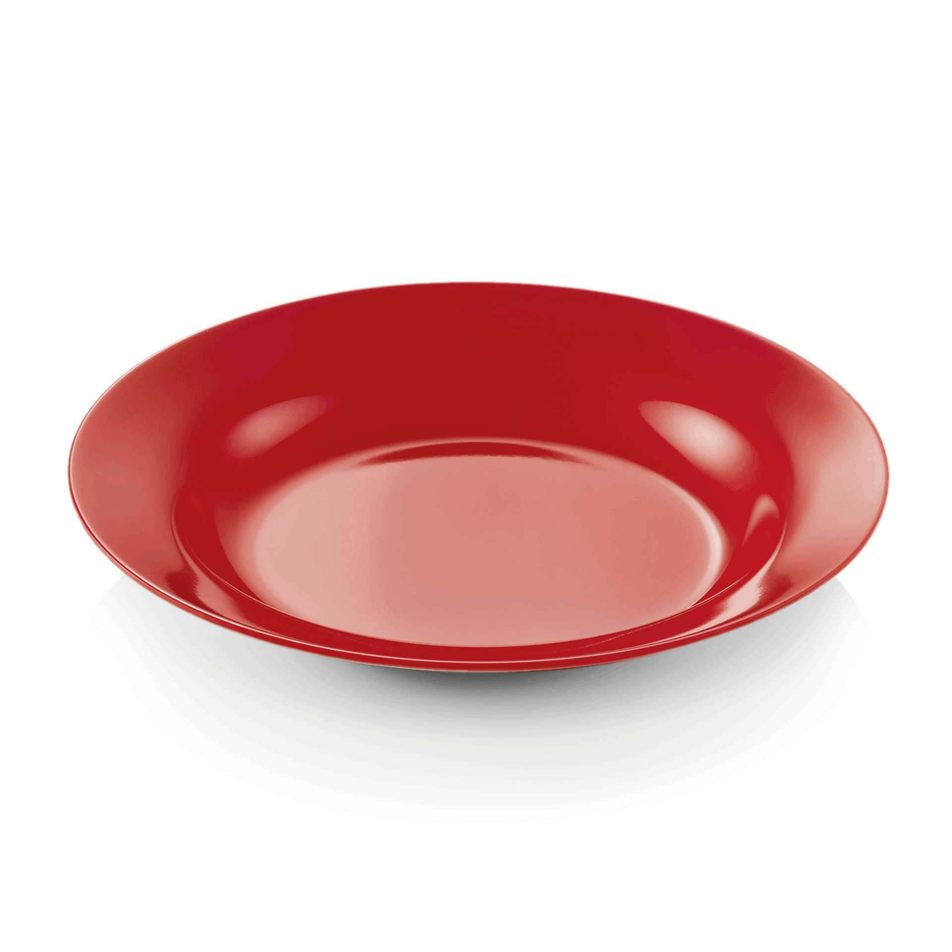 Was Melamine Deep Plate, Ø200 mm, Red, Set of 12