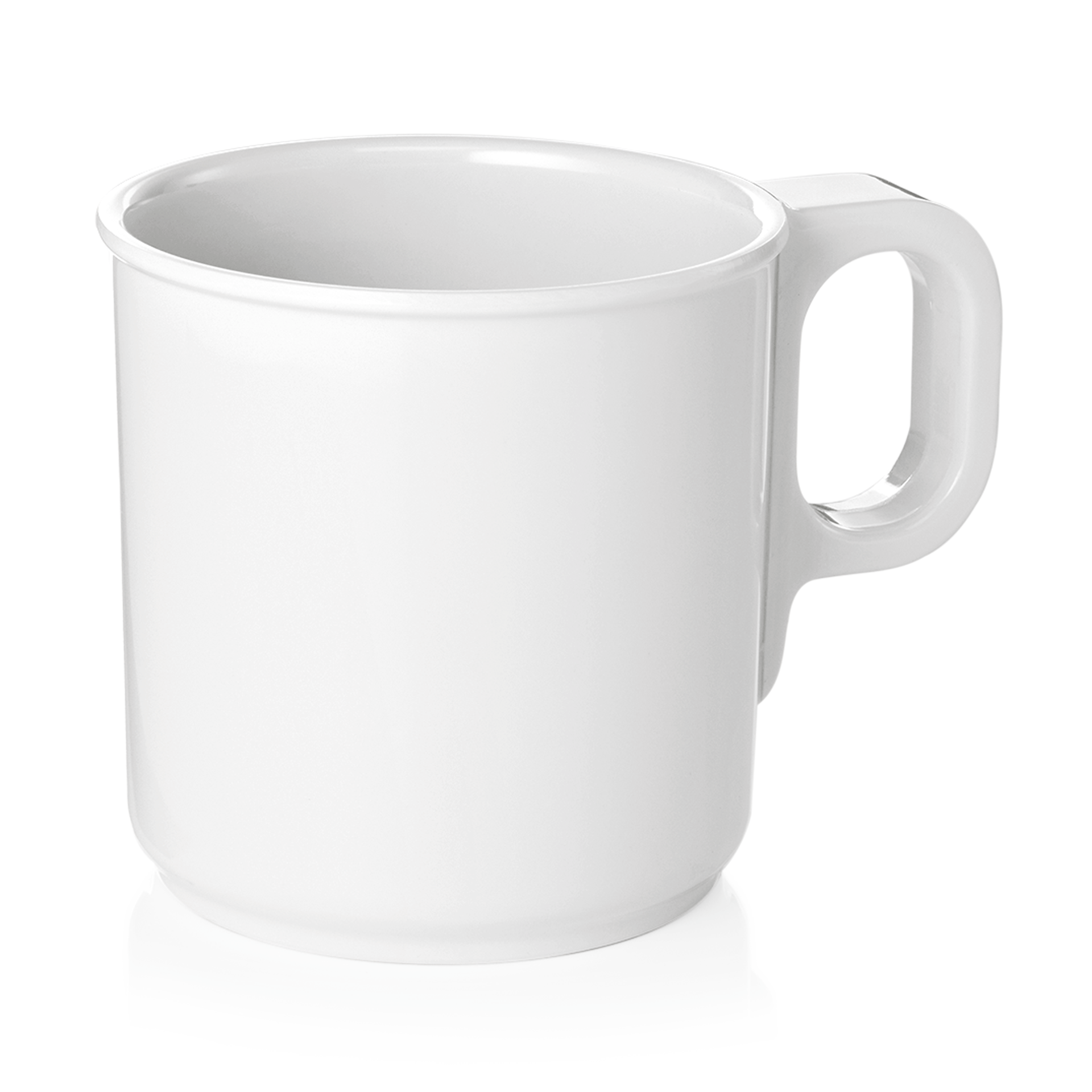 Was Melamine Mug, Ø75 mm, White, Set of 12